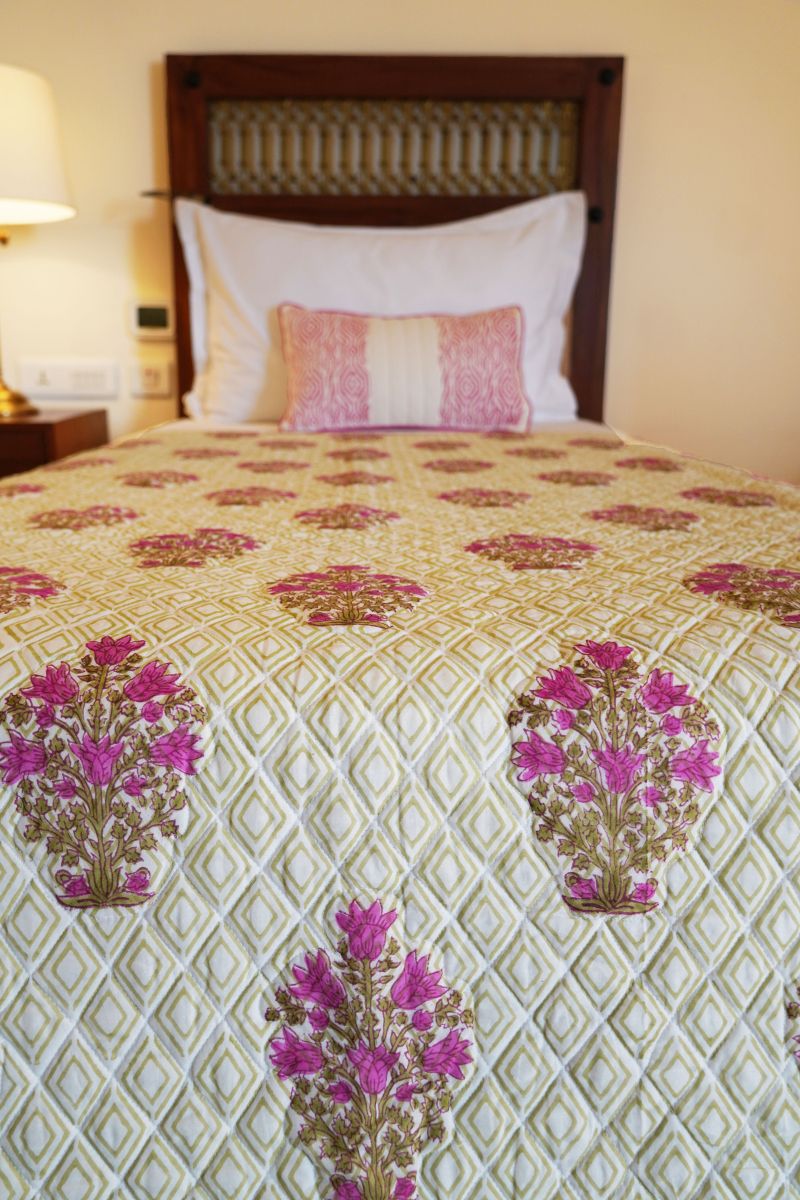 Alternate Rani Floral Striped Quilt