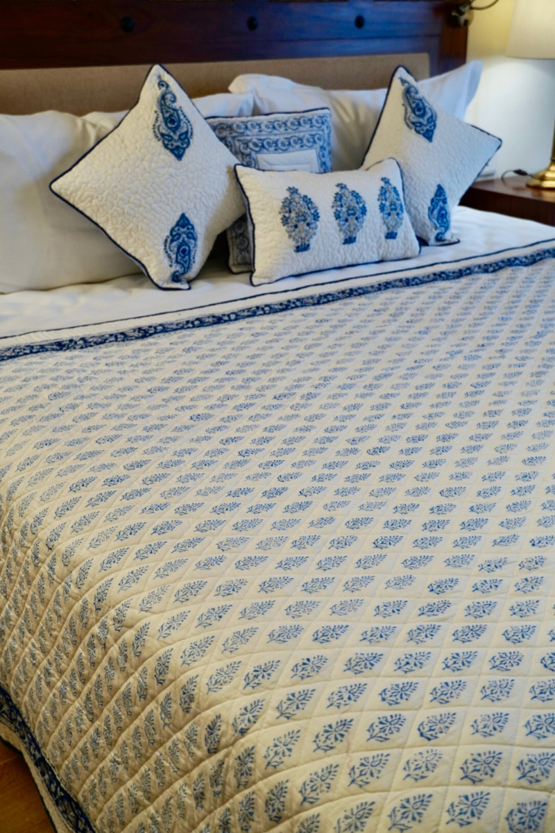 Jaipuri Indigo Ditsy Quilt