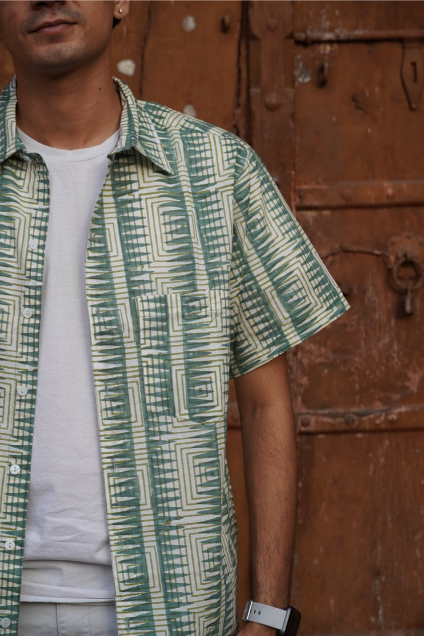 Green Kaleidoscope Shirt