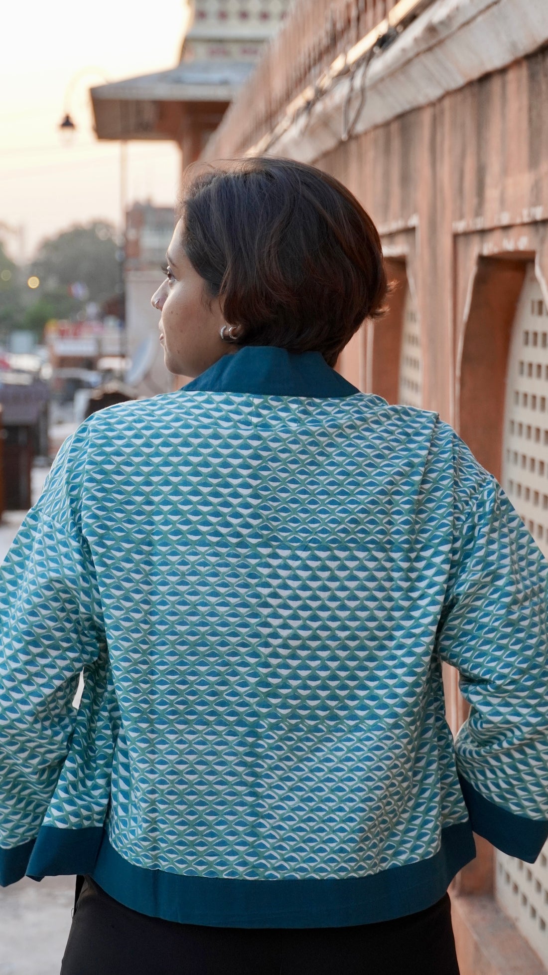 Green Peacock Shrug