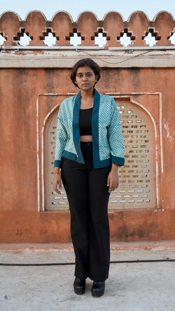 Green Peacock Shrug