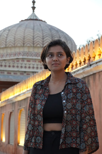 Mewar Mosaic Ajrakh Shirt