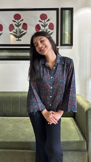 Noor Mosaic Ajrakh Shirt